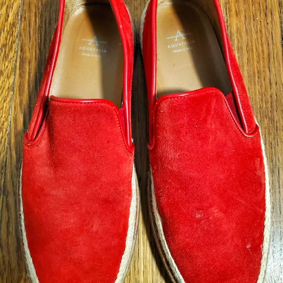 Aqualita red suede shoes - Picture 4 of 7